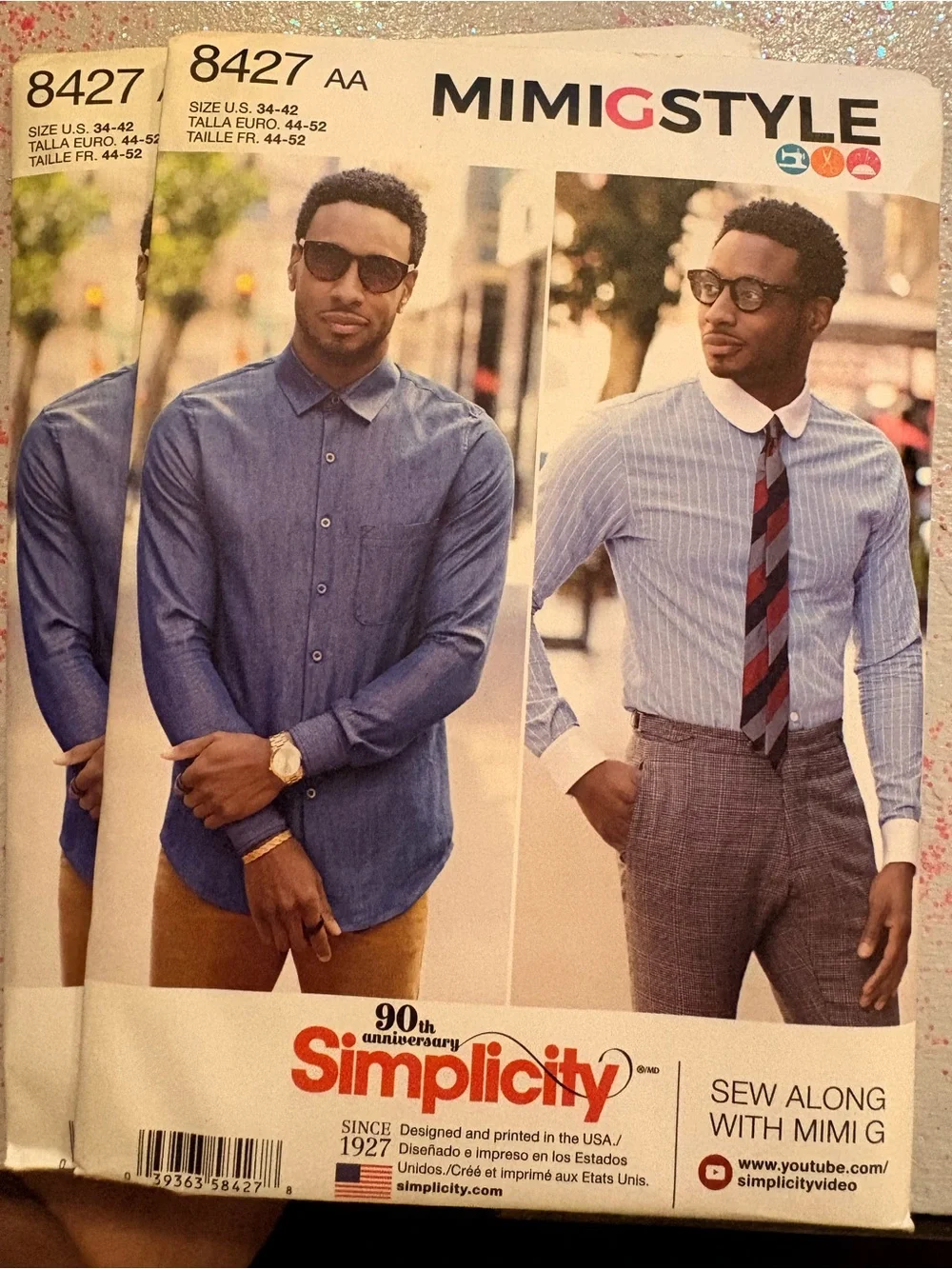 BN UNCUT SIMPLICITY 8427 BB MENS SEWING PATTERNS SHIRTS